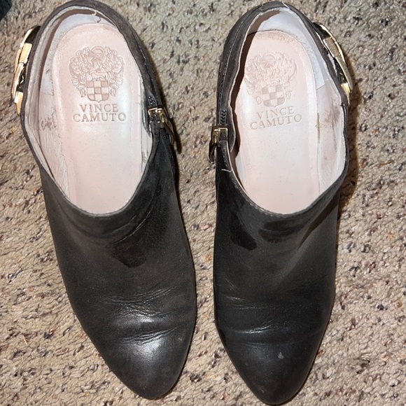 Brown leather booties - Picture 4 of 5